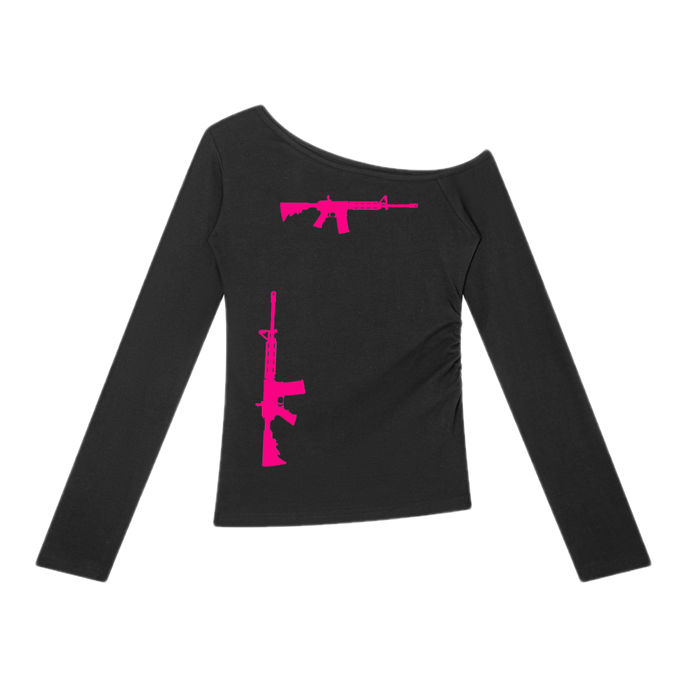 AR Off the Shoulder Long Sleeve Top