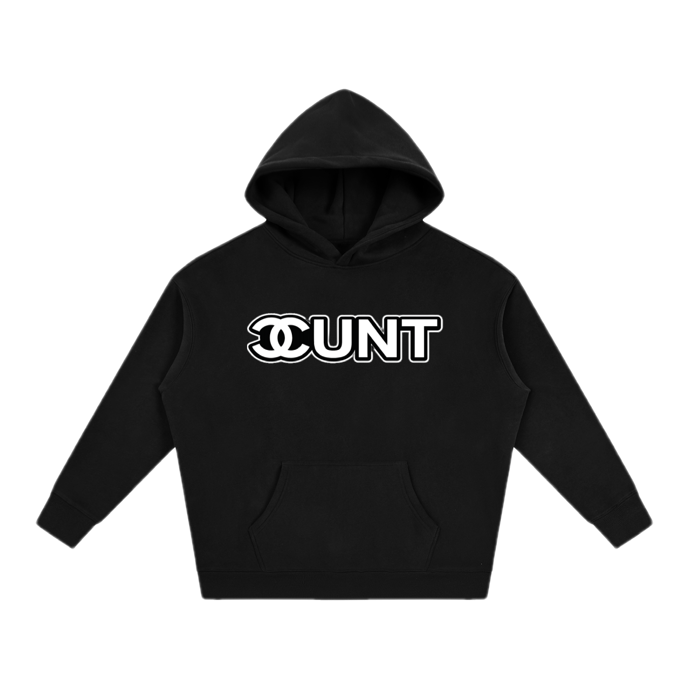 Black-White Cunt Hoodie