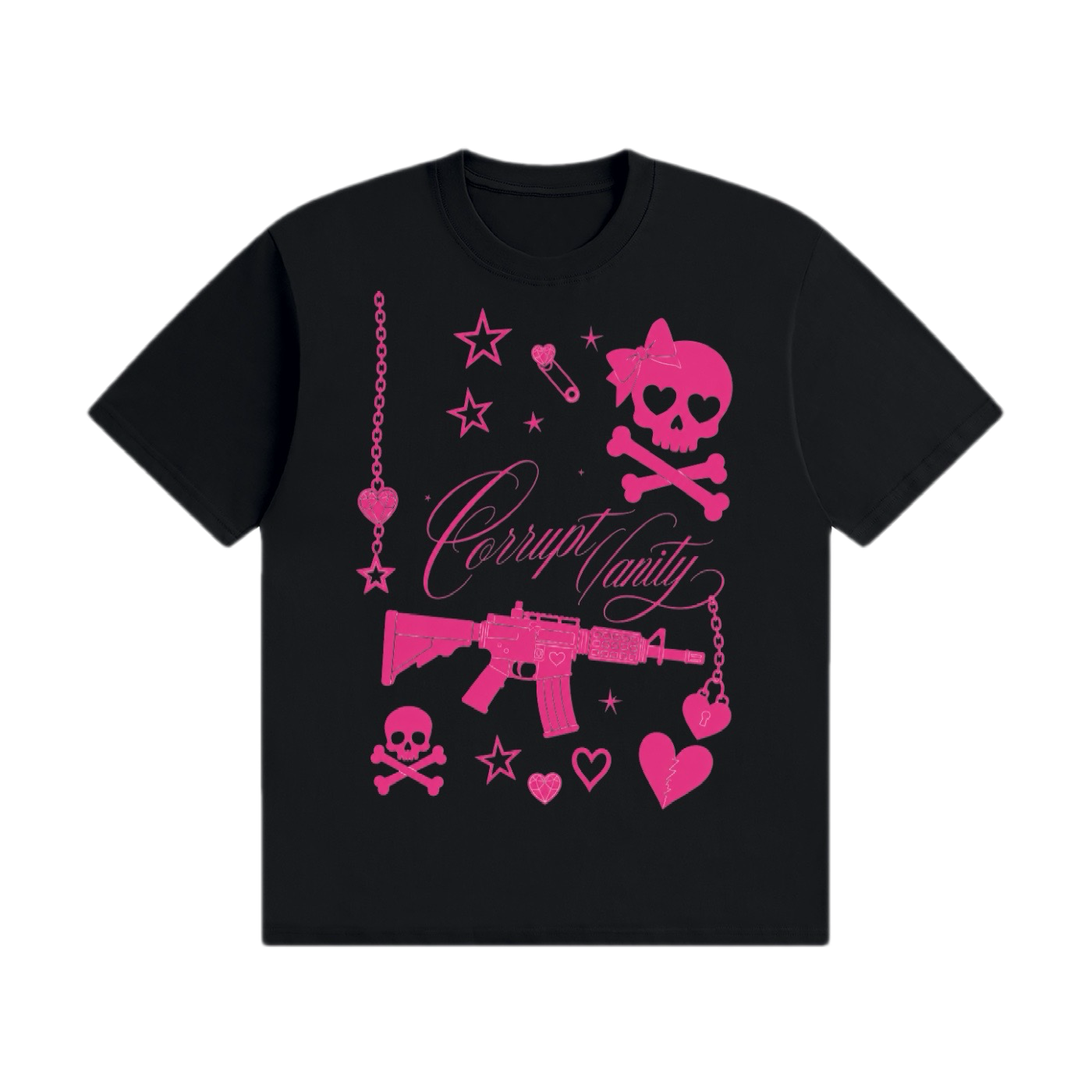 Pink Heartbreaker Graphic T-Shirt