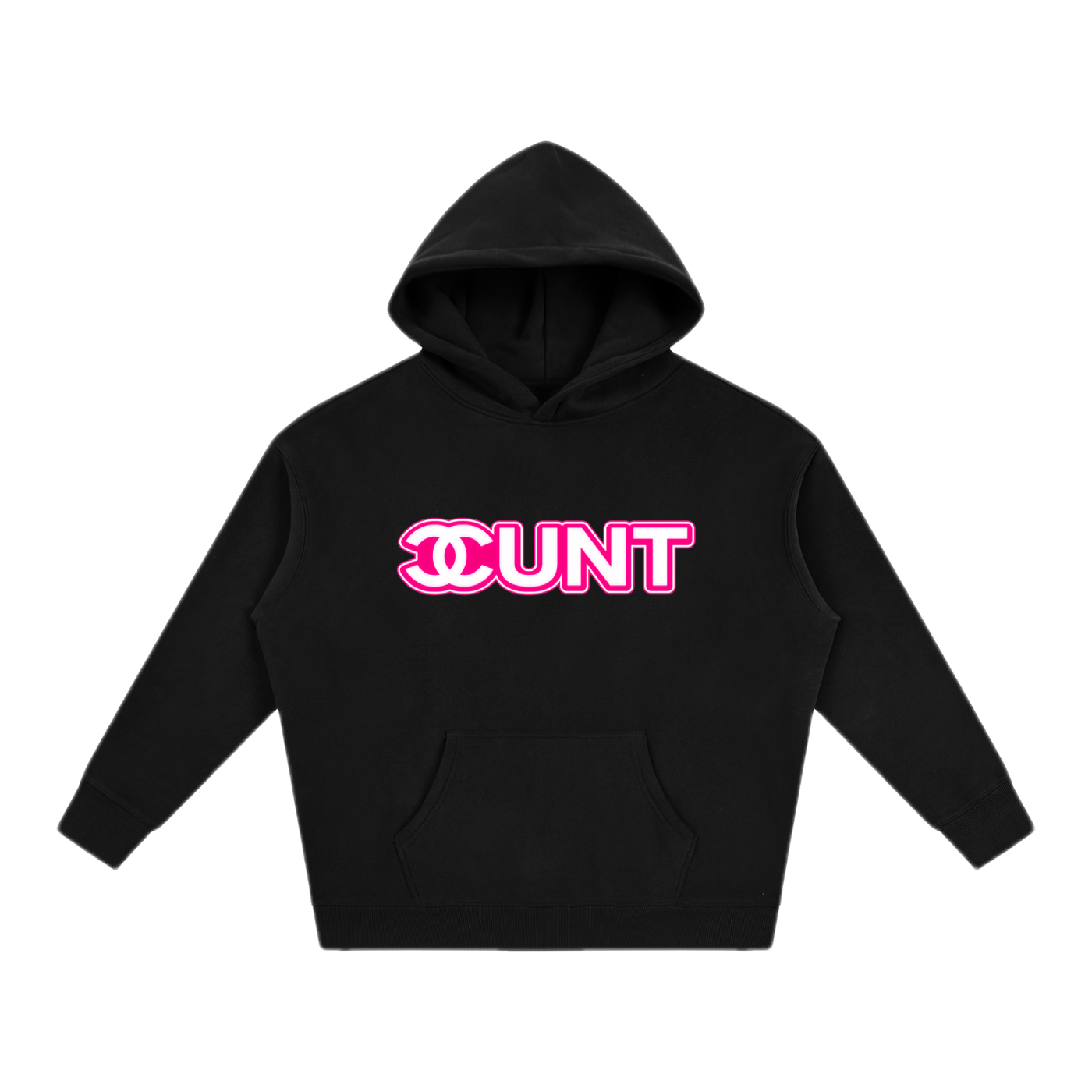 Black-Pink Cunt Hoodie